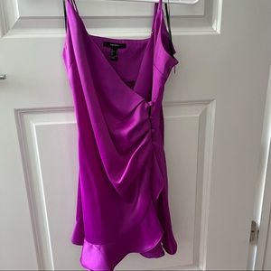purple cocktail dress